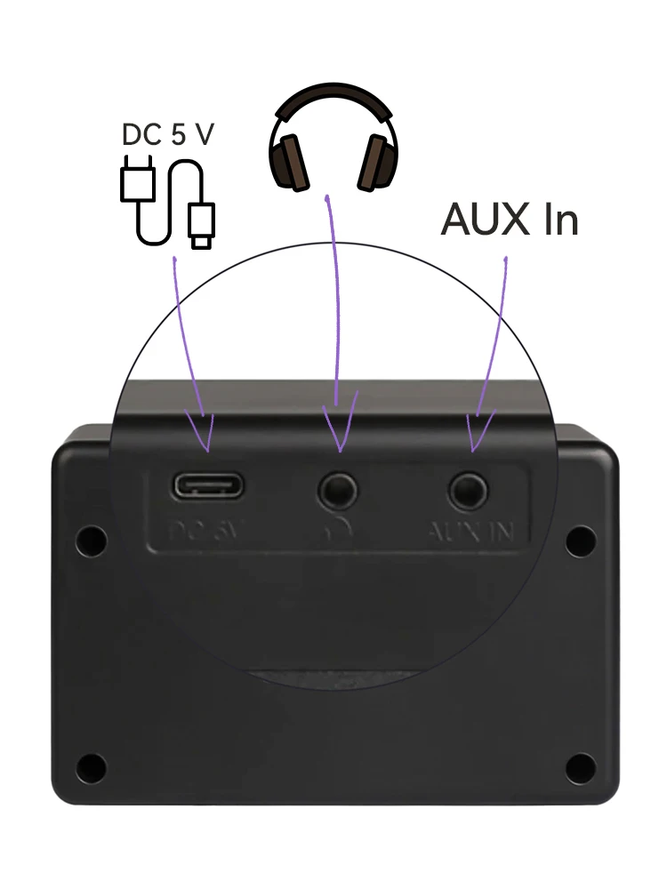 Portable Electric Guitar Amplifier KG-10 Clear & Overdrive Effects Adjustable Tone & Gain 10W Built-in Battery & Bluetooth