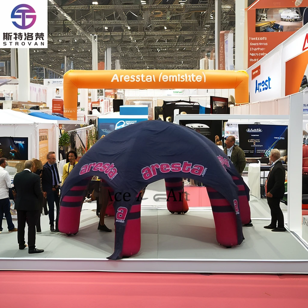 

STLF Giant Racing Tent Inflatable Marquee Car Shelter Canopy 6 Legs Spider Tent for Promotion Sports Event Inflatable Spider Ten