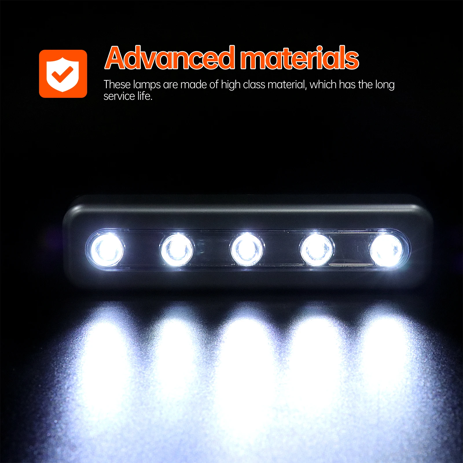 터치 센서 라이트 5 LED 모션 센서 야간등 캐비닛 서랍 램프 옷장 계단 무선 작동