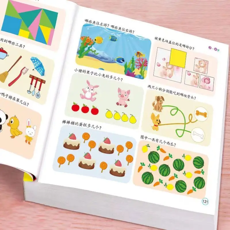 1 To 6 Years Old Children's Enlightenment Early Education Intelligence Development 200 Questions Left And Right Brain Developmen