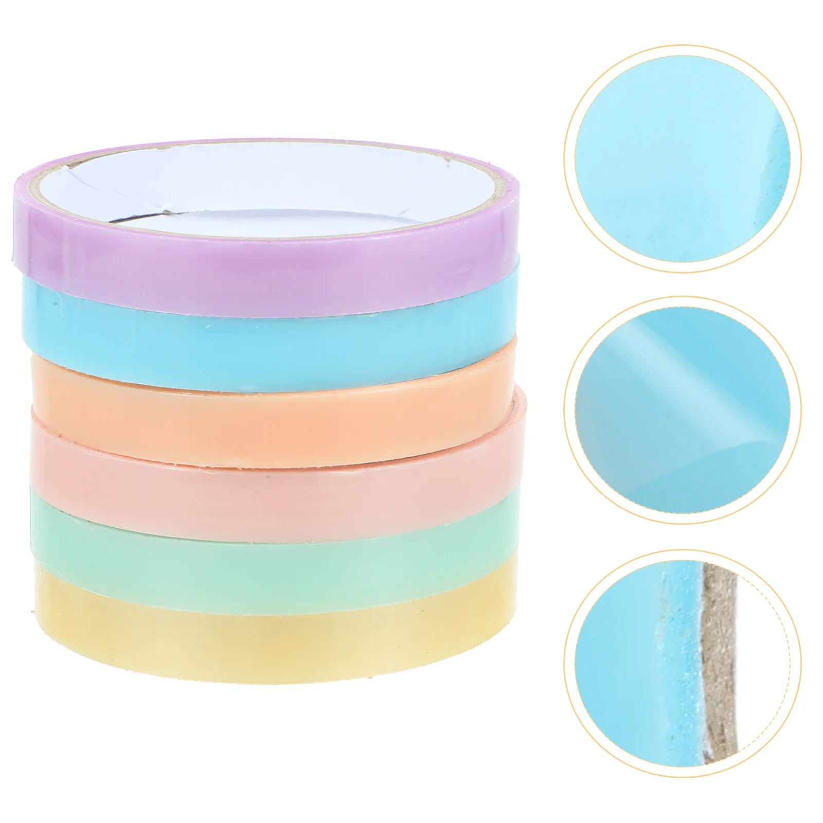 6 Pcs Sticky Ball Tape Decompression Toy Craft Toys Adhesive Tapes Balls Dedicated Rolling