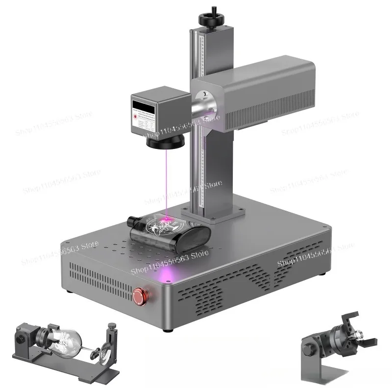 All-material UV laser marking machine - plastic/leaf/metal/jade/wood/bamboo/glass/silicone engraving and lettering