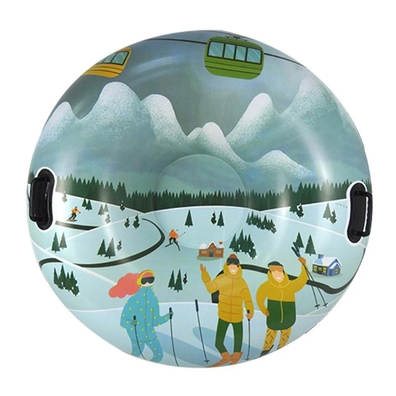 Snow Sled Inflatable Snow Tube Sled with Handles for Boys Girls Family Activity
