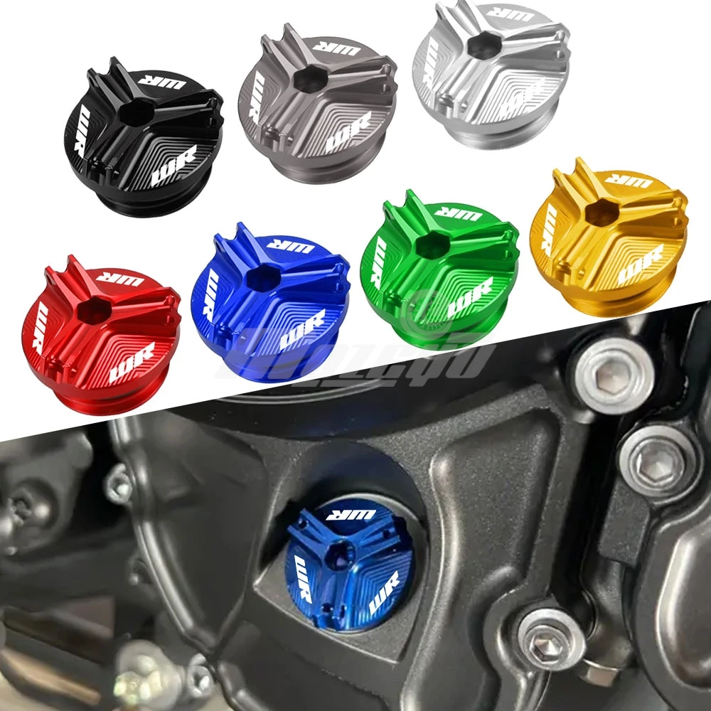 

For Yamaha WR250F WR450F 2003-2025 WR250R WR250X 2007-2025 WR M19*2.5 Motorcycle CNC Aluminum Oil Filter Cup Engine Plug Covers