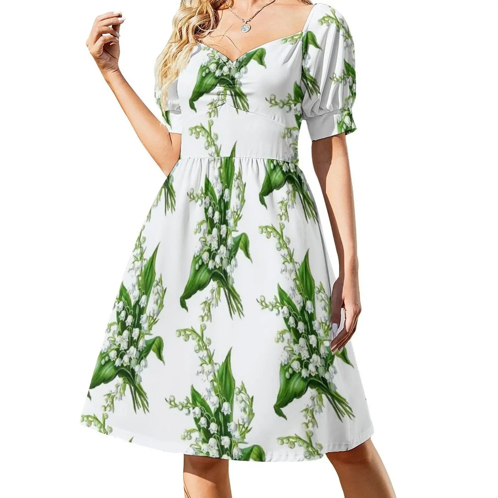 Bouquet of lily of the valley Sleeveless Dress women's summer jumpsuit Party dresses Dress