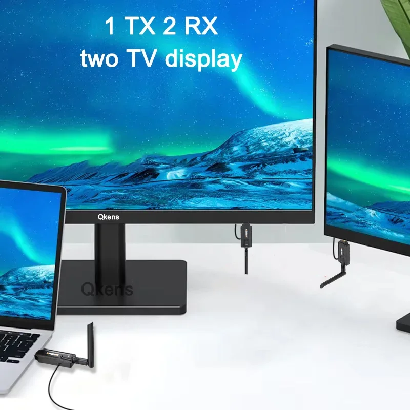 200M 5G Wireless Transmission Audio Video Transmitter Receiver HDMI Extender Computer Laptop PC To TV Projector Display Adapter