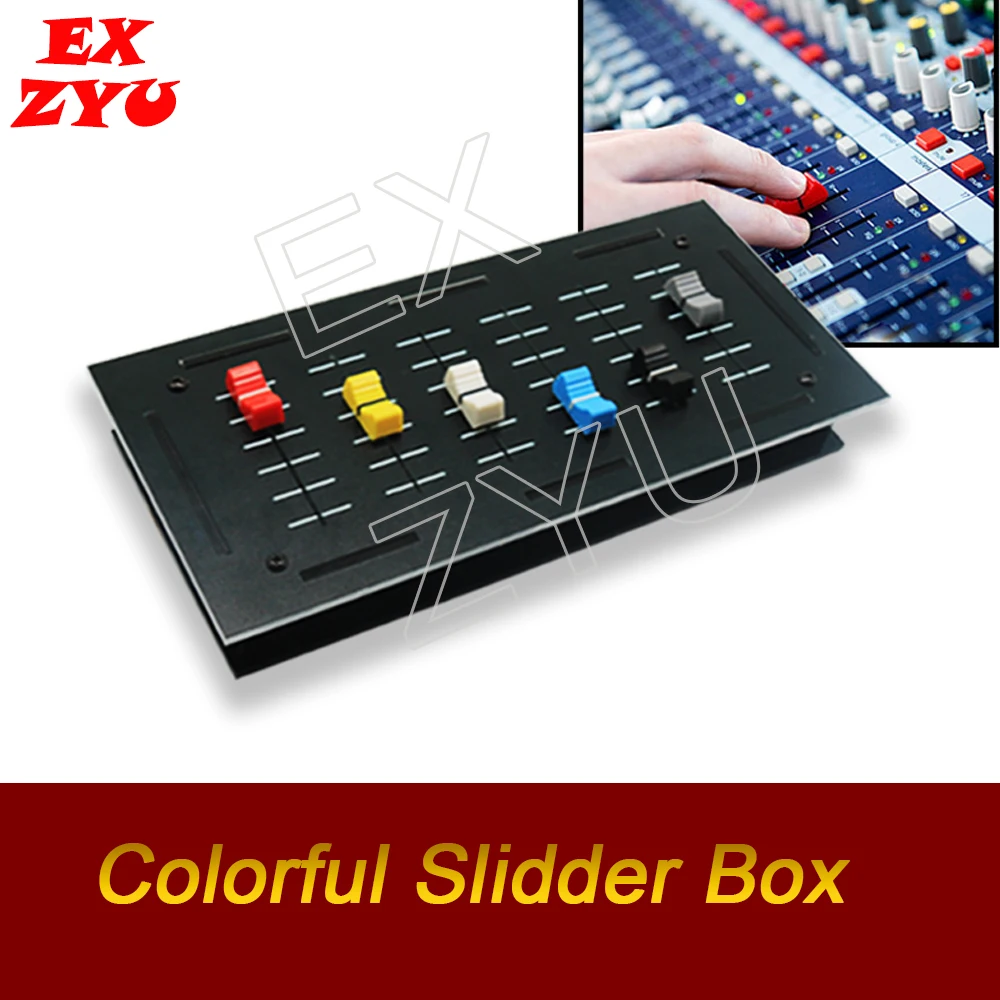 Escape Room Props Colorful Slider Box turn all colorful sliders in right position to open the door chamber room EX ZYU