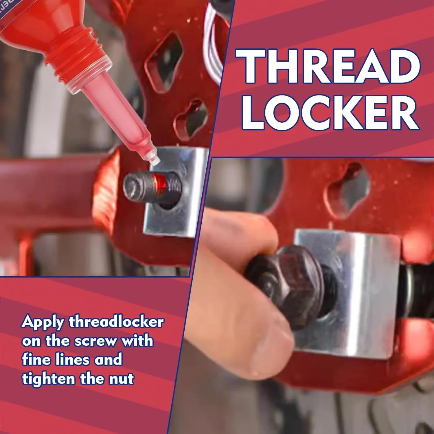 271 Adesivo per filettature 10 ml Frenafiletti a polimerizzazione rapida Adesivo anaerobico Riparazioni automobilistiche Macchinari tecnici Alta resistenza Anticorrosione e antiallentamento Adatto a tutti i metalli