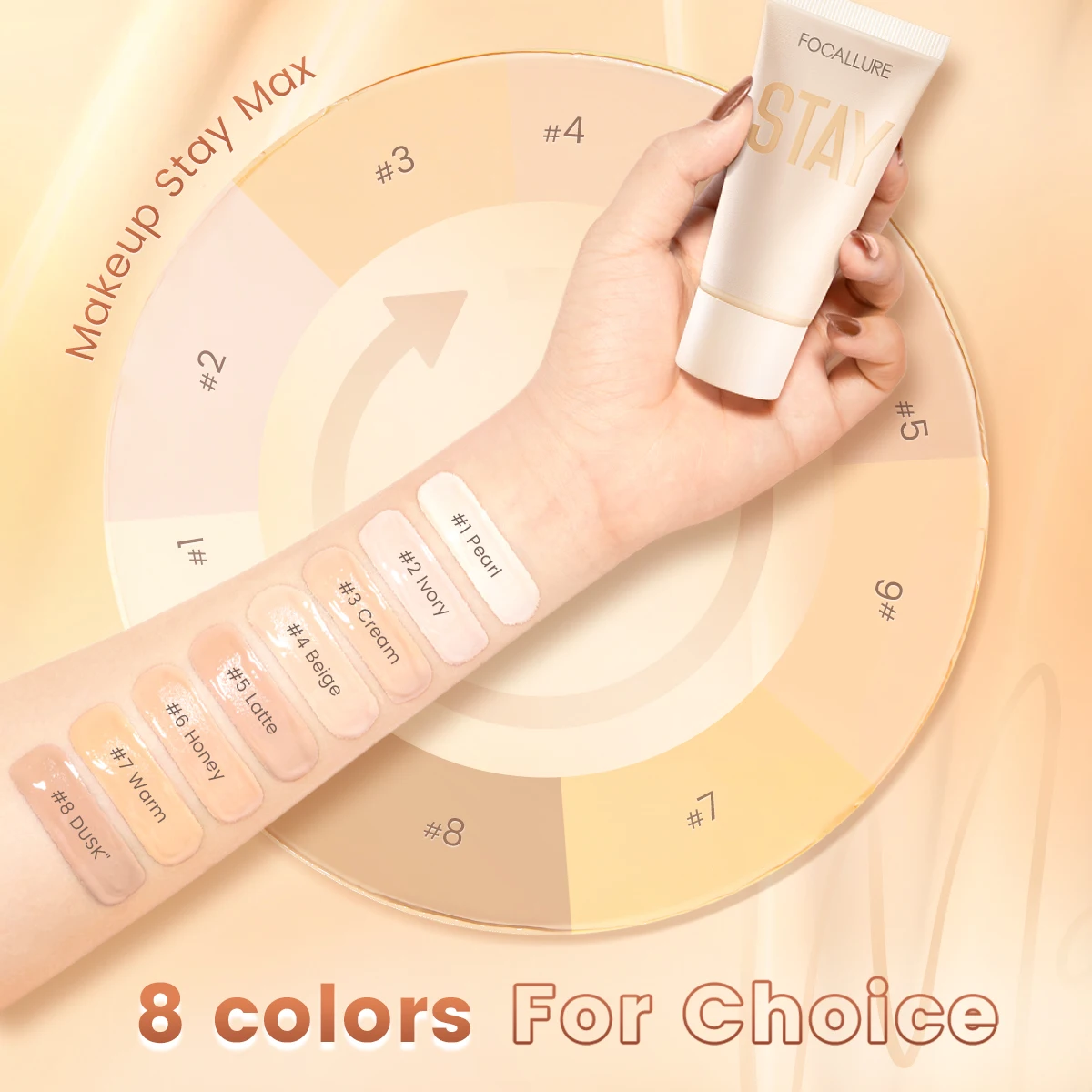 FOCALLURE-Crema de base mate para difuminado de poros, ligera, Control de aceite, impermeable, larga duración, corrector facial, Cosméticos de