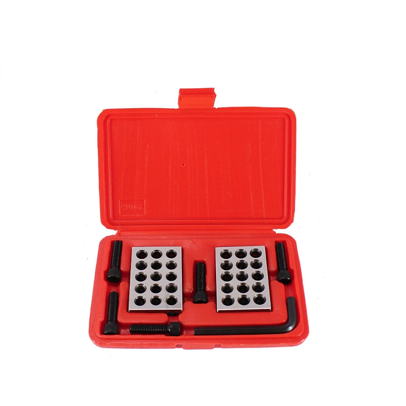 25-50-75mm Parallel Spacer Block Metric English System 1-2-3 Parallel Spacer Block 23 Hole Parallel Iron Gauge Block