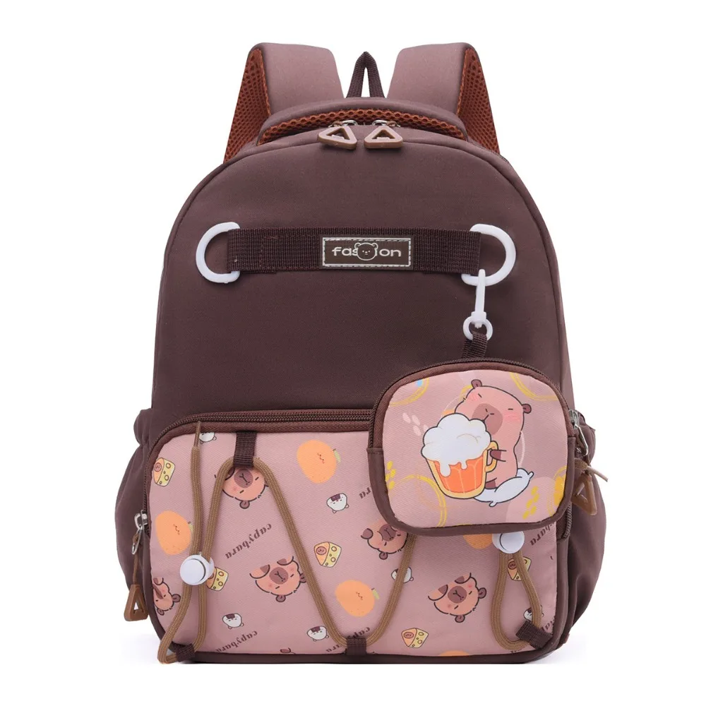 

Large Capacity Cute Kids Backpacks Adjustable Straps Fashionable Double Shoulder Bag Waterproof Zipper