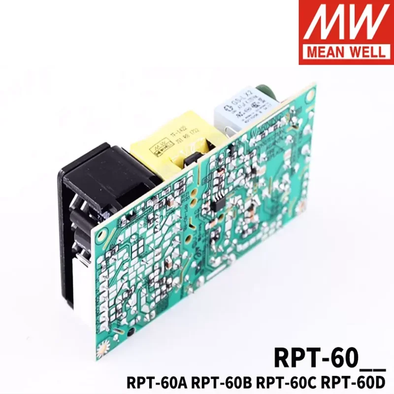 MEAN WELL PCB Tipo RPT-60 Série Fonte de alimentação de grau médico de saída tripla RPT-60A RPT-60B RPT-60C RPT-60D RPT-6003 MEAN WELL PC