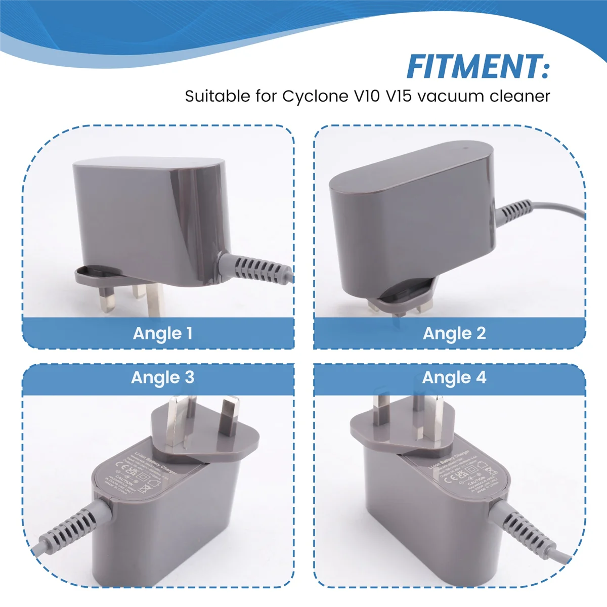 

CHFL Replacement Charger for Dyson V10 V15 Cordless Vacuum Power Supply 30.45V 1.1A UK Plug