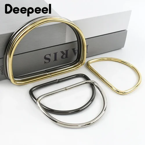 2/4/10 Uds. Anillo D de Metal 9/11cm asas para bolso marco de bolso bolsos de mujer asa para bolso tejido accesorios de Hardware DIY bolsas