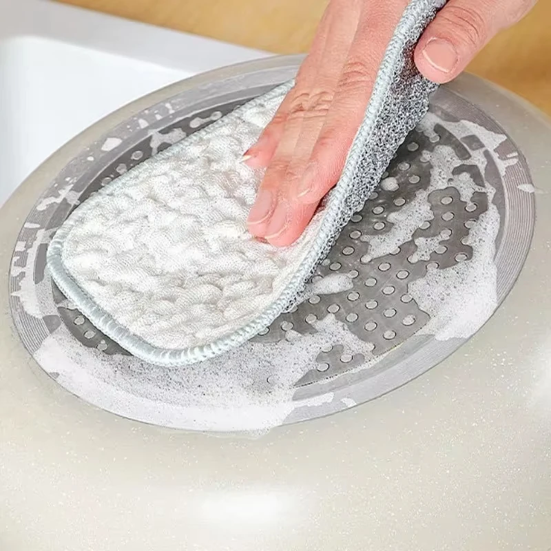 

10 шт. многофункциональных кухонных салфеток с двойным слоем утолщения, нелипкие, маслостойкие и влагопоглощающие.