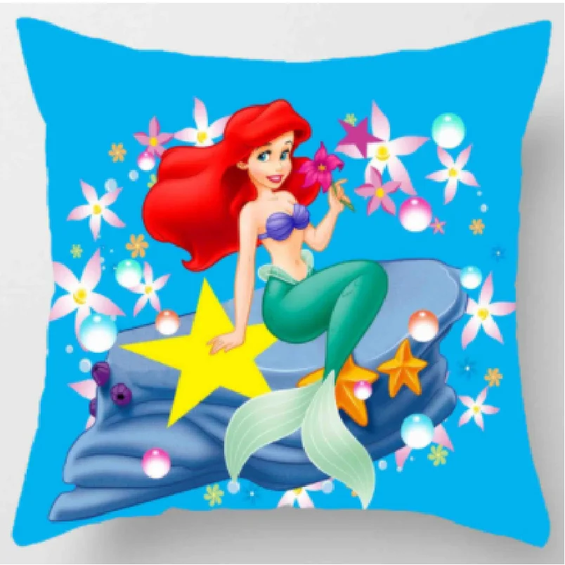 

Аниме Русалка Ариэль принцесса 3D печатный чехол для подушки 45x45 см домашний декоративный диван автомобильное кресло наволочка Рождественский подарок