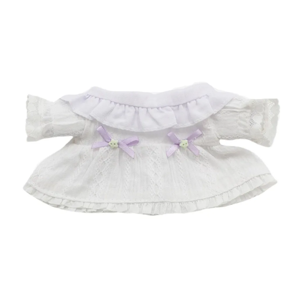 

Stuffed Clothes Bow Skirt 20cm Cotton Clothes Lace Headscarf Cotton 's Clothes Fashion Outfit Clothes 20cm Cotton