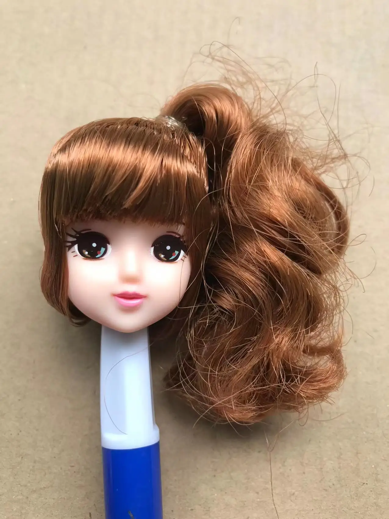 Original Jenny Licca Puppenköpfe, süßes kleines Mädchen, bunte lange Haare, DIY-Puppen-Dressing-Figuren, Mädchen-Geschenke, Spielzeug – Detail 13