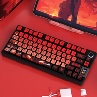 122 Key PBT KeyCap Eva Rebuild Of Evangelion Anime Figure OEM Profile Keycap Four Sided Side Transparent Keyboard Key Cap Set