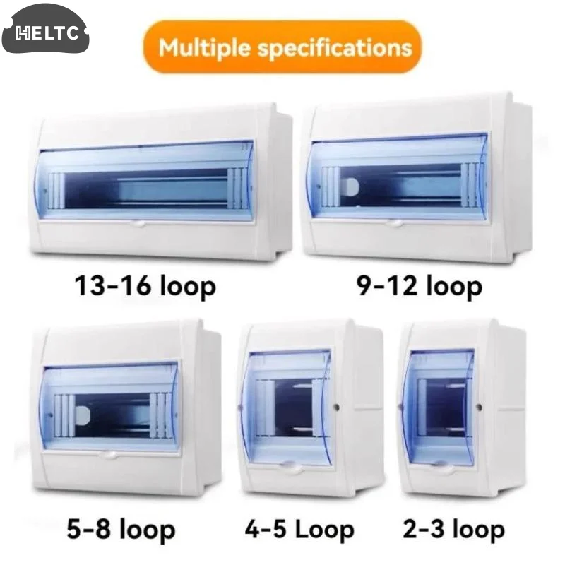 Electrical Distribution Box 2-16 Ways Electric Box Cover Outdoor Waterproof Loop Distribution Box For Circuit Breaker Panel Case
