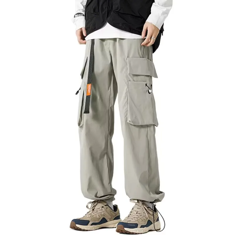 

New Men's Cargo Pants Parachute Pants Multi Pocket Loose Fit Jogger High Street Streetwear Tactical Pants Men Spring Oversized