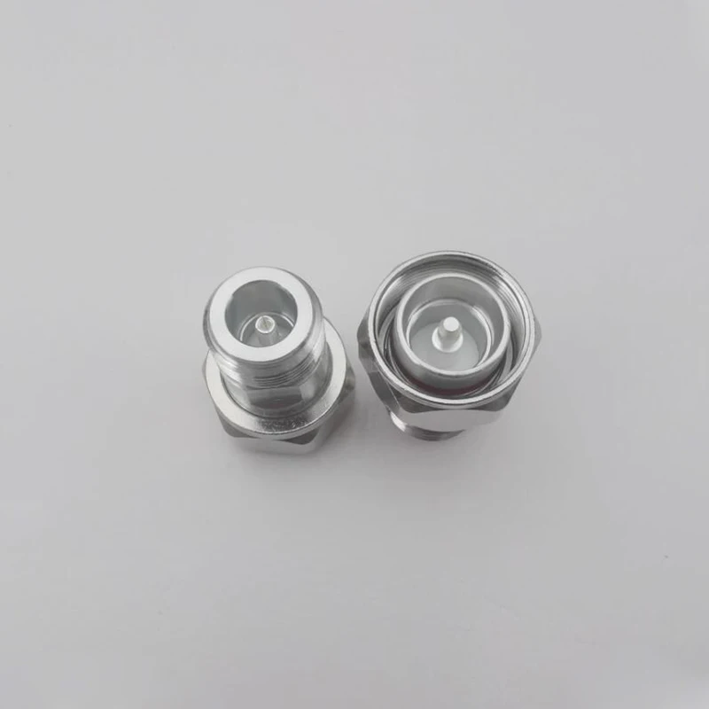 2PCS N Female to Mini Din 4.3-10 Male RF Coaxial Adapter