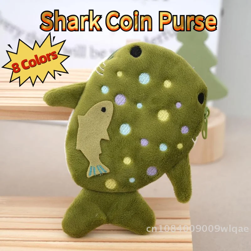 🦈 |   Cartoon Shark Kinder Reißverschlusstasche Geldbörse Kinder Geldbörse Klaue Maschine Preis Partybevorzugung Geschenk für Jungen Mädchen