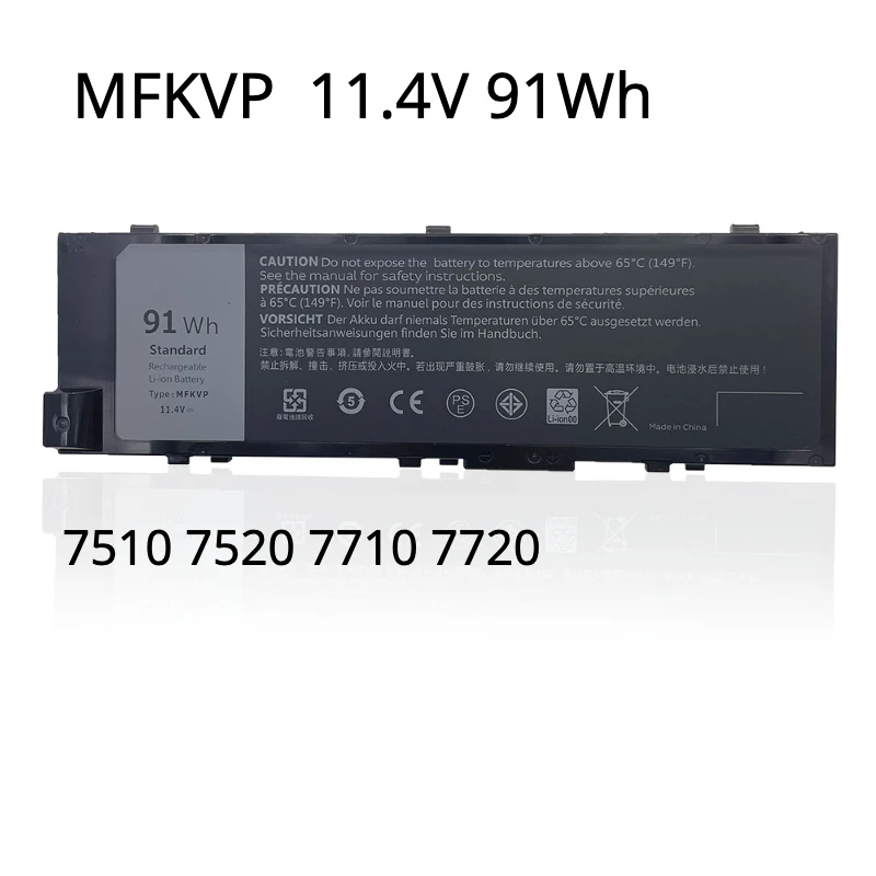 

Laptop Battery For Dell Precision 15 7510 7520 17 7710 7720 M7510 M7710 Series 451-BBSF 451-BBSB TWCPG MFKVP 11.4V 91Wh