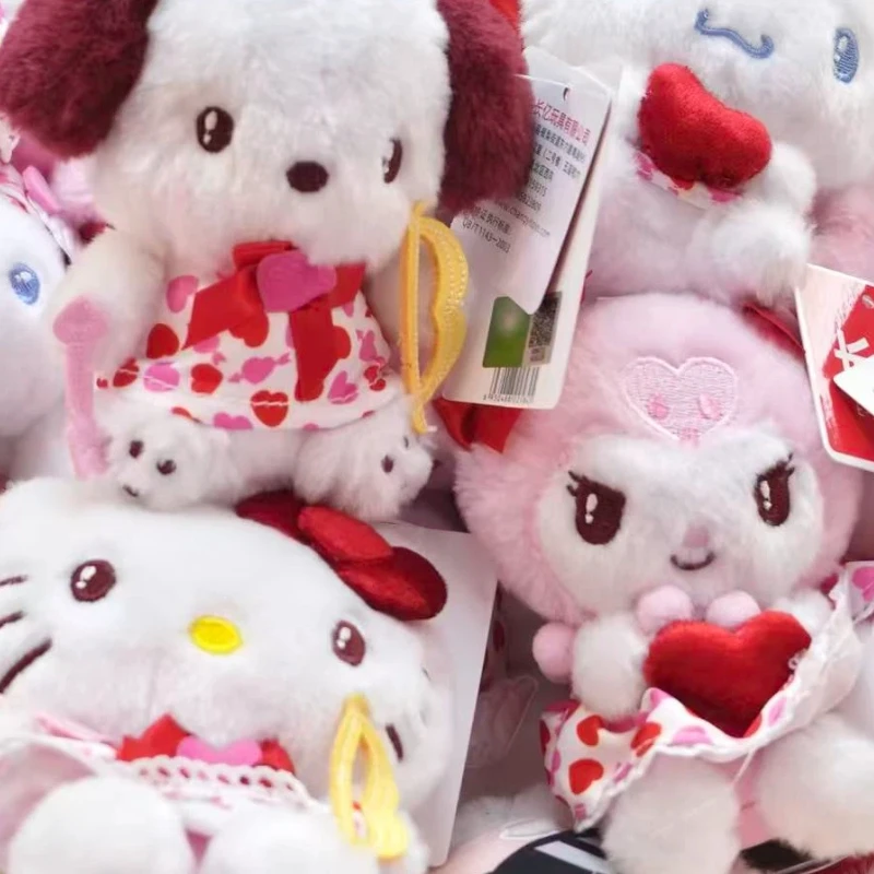 

Anime Figure Kuromi Cinnamoroll Plush Toy Soft Stuffed Doll Cartoon Keychain Cute Backpack Pendant Decor Surprise Gift For Girls