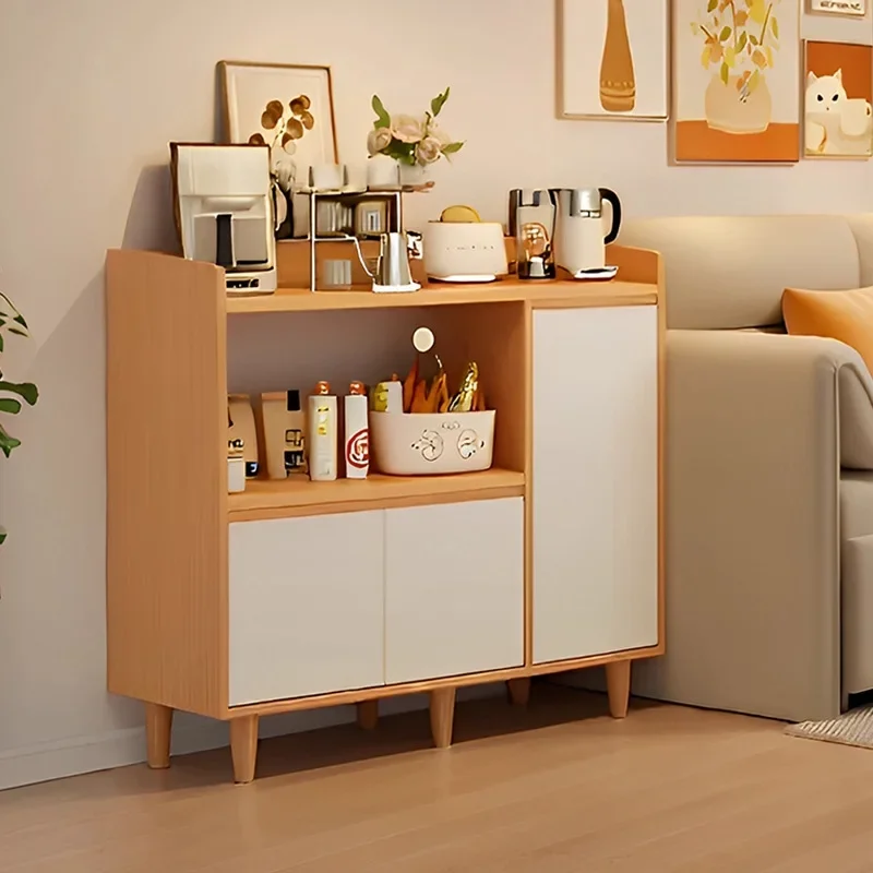 

Dining side cabinet Living room sofa side cabinet Locker against the wall Solid wood core storage cabinet Modern simple