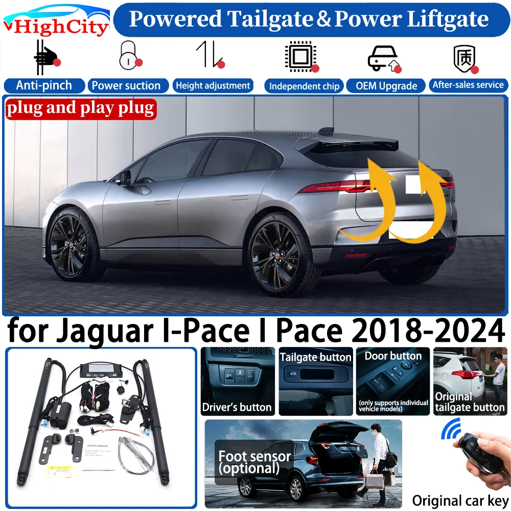 for Jaguar I-Pace I Pace 2018-2024 Automatic Smart Powered Tailgate Power Liftgate System Intelligent Strut Trunk Lift Kit