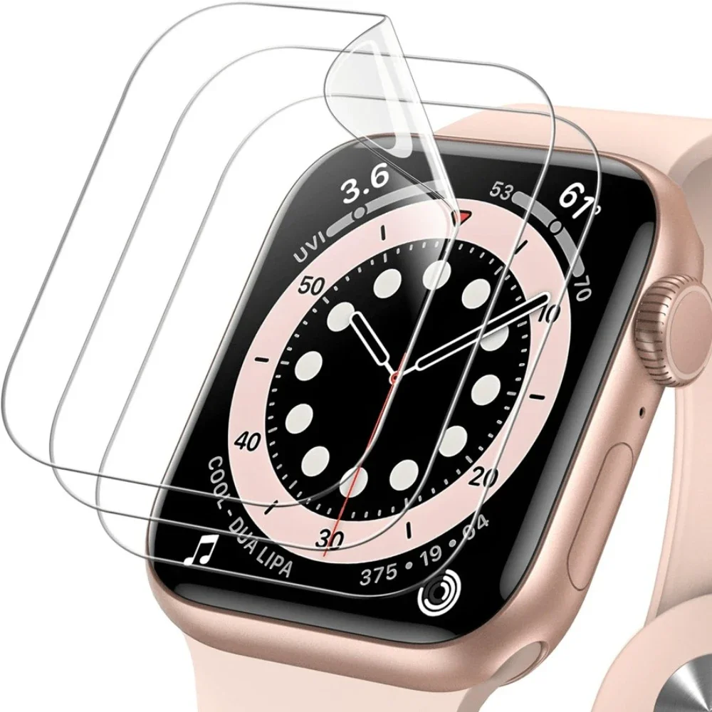 3PCS Hydrogel Film for Apple Watch 9 5 6 SE 3 2 1 40MM 44MM 42MM 38MM Screen Protector for Apple Watch Ultra 49MM 7 8 41MM 45MM
