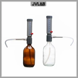 Lab Bottle Top Dispenser Economic Dispenser Sleeve Type 5-25 ml Adjustable Liquid Adder Semi-automatic Liquid Dispenser