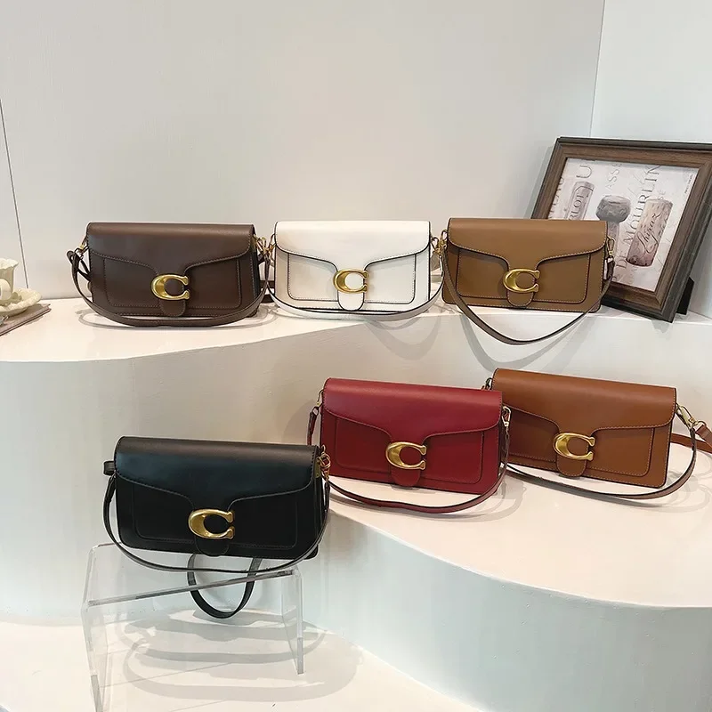 Neue Niche-Tasche für Damen, hochwertige Textur, einfarbig, schlicht und vielseitig, kleine quadratische Tasche, Pendler-Umhängetasche mit mehreren Fächern – Detail 6