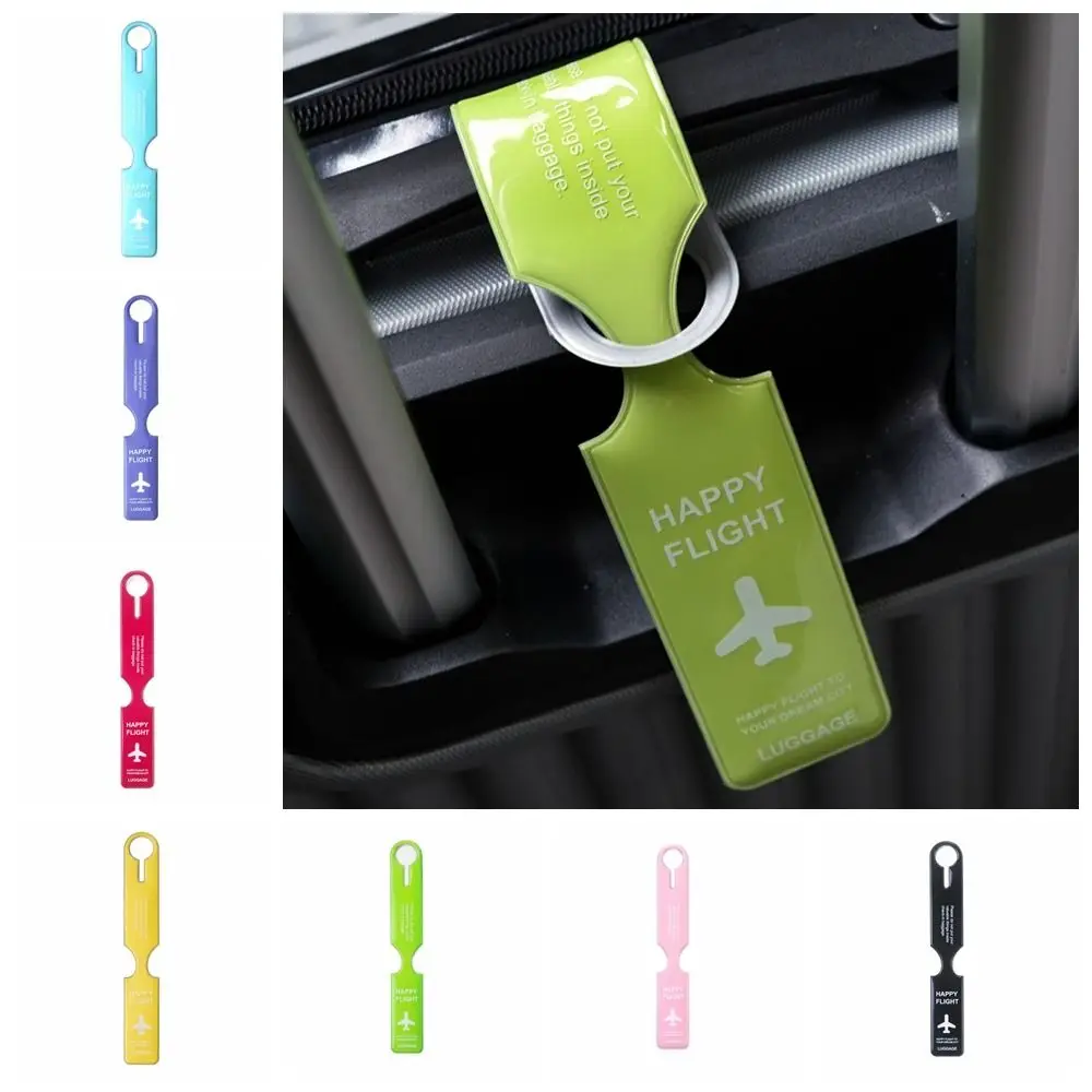 

Boarding Pass PVC Luggage Tag Address Label Information Card Airplane Suitcase Tag Baggage Name Tags