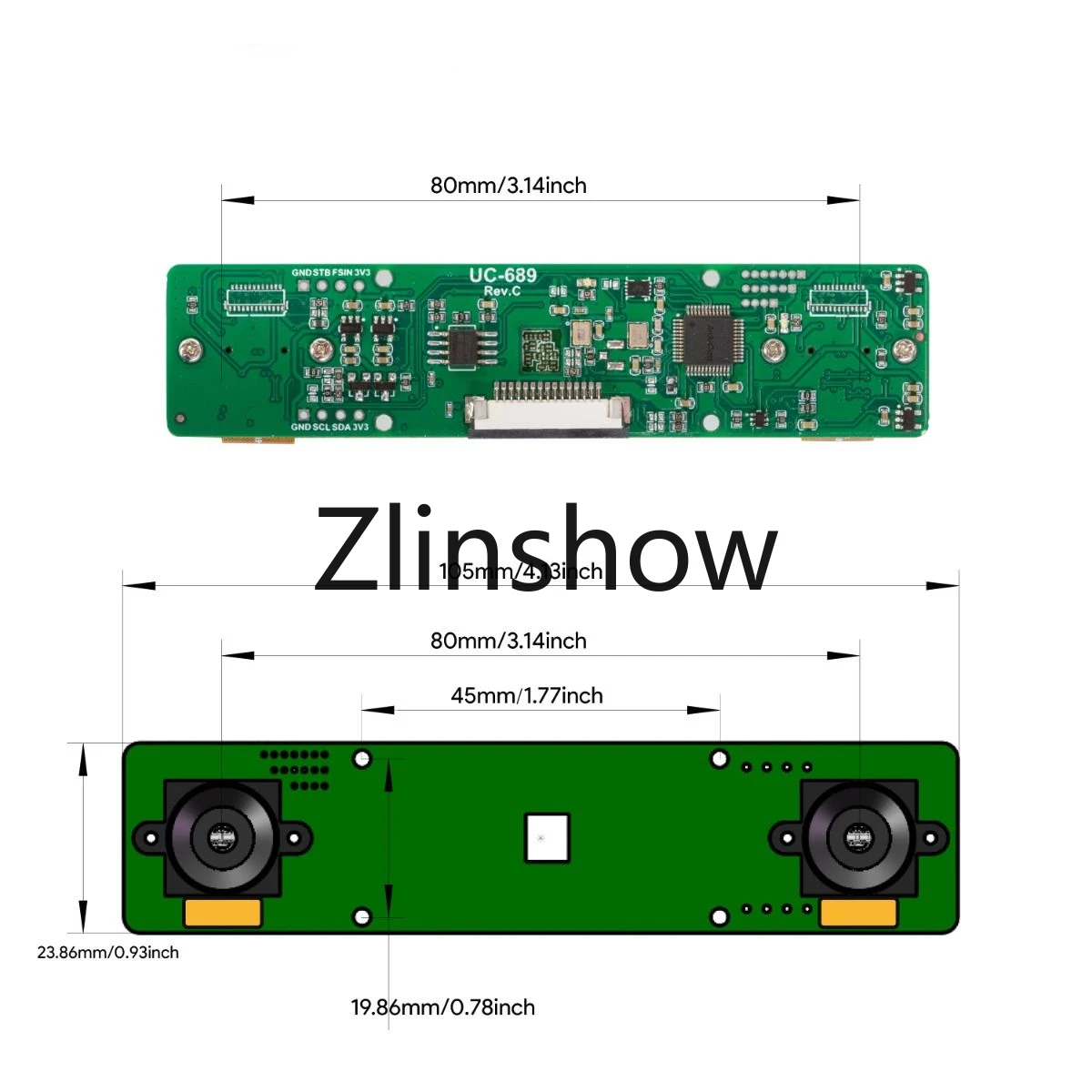 Arducam 1MP*2 Stereo Camera for Raspberry PiJetson Nano/Xavier NXDual OV9281 Monochrome Shutter Camera Module