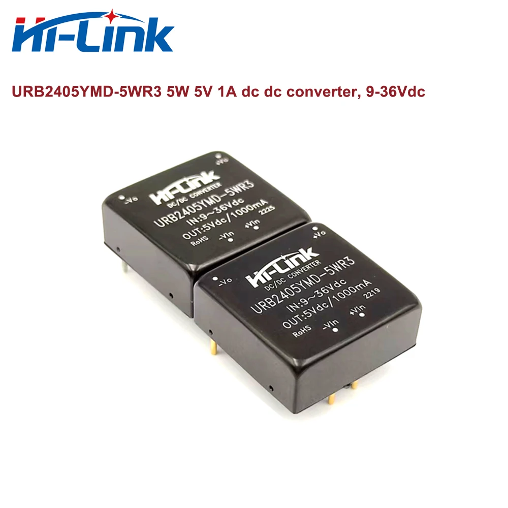 السفينة حرة HiLink 5W 5V 1A URB2405YMD-5WR3 9-36Vdc DC وحدة محول HLK-5D2405A