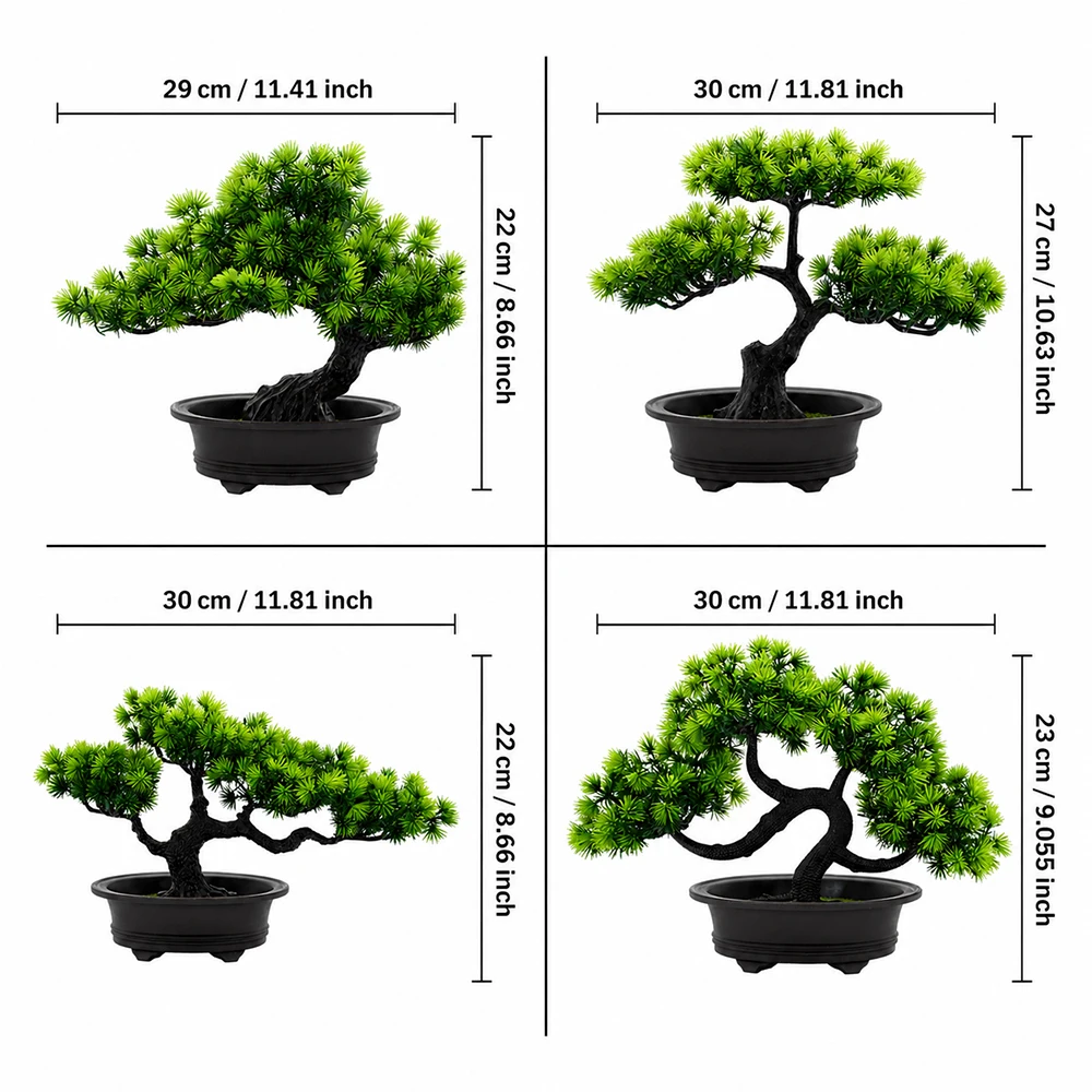 1 Stück Künstlicher Bonsai-Baum, Kunstpflanze für Heimdekoration, Wohnzimmer, Badezimmer, Bücherregal, Eingangsbereich, Tisch, Schreibtisch-Dekorationen – Detail 6