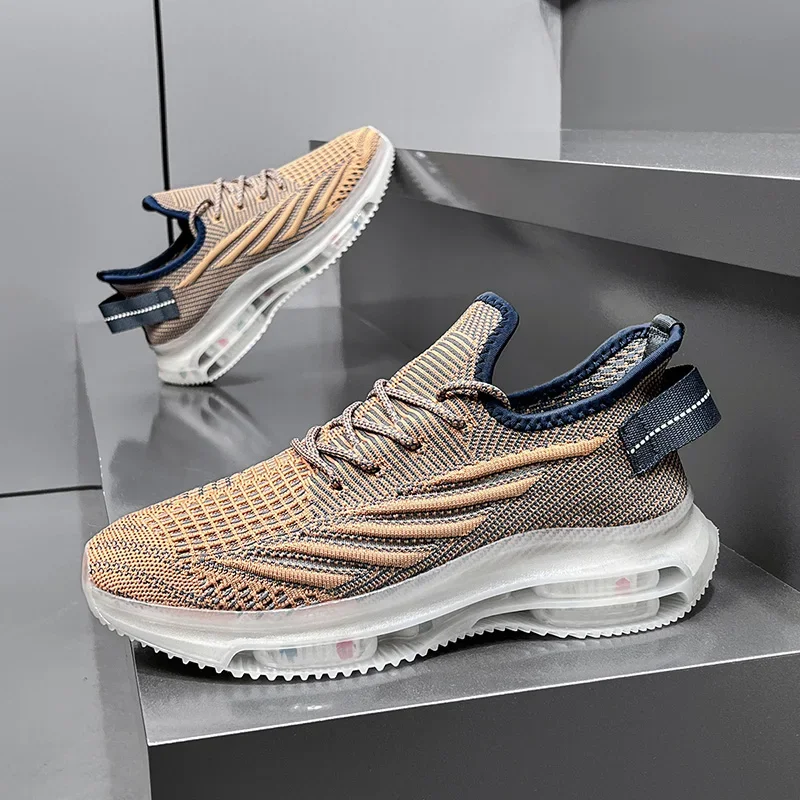 

ELUVA Breathable Mesh Sneakers For Men Lightweight Slip On Casual Shoes Non Slip Sports Shoes Mens Comfortable Walking Shoes