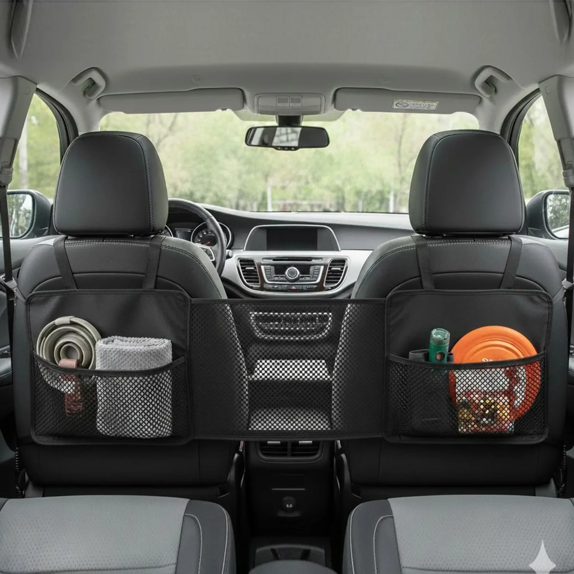 SUV Sedan Partition Net Front Rear Seat Safety Guard Net Double Layer Mesh Foldable Storage Anti Climb Easy Installation