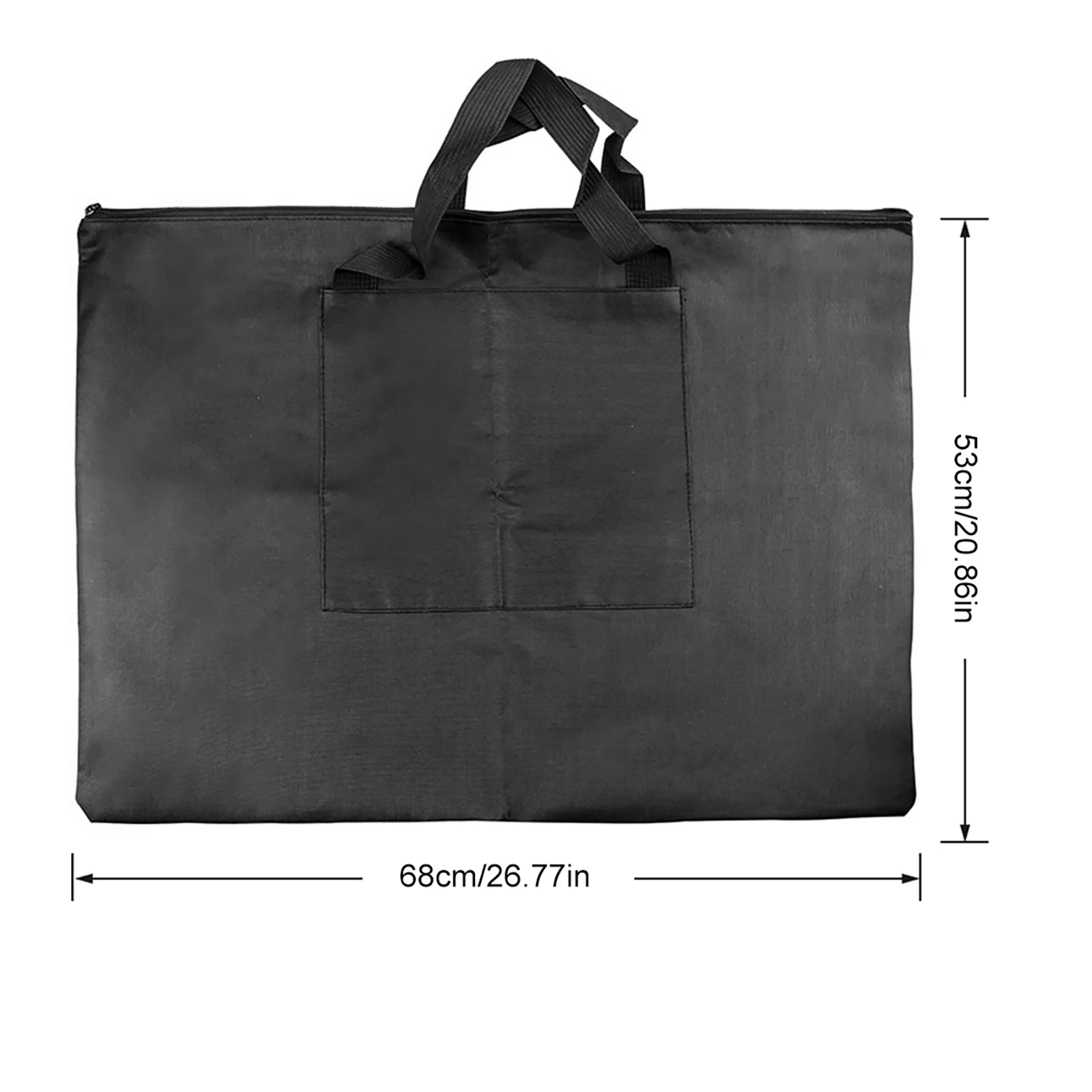 Painting Sketch Bag with Outer Pocket and Handle Student Carrying Storage Bag Art Portfolio Tote Bag for Artist Student Art Work