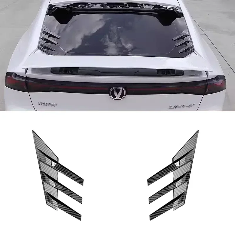 Rear Windshield Side Spoiler for CHANGAN UNI-V Exterior Decorative Rear Wing 2022 2023 Carbon Paint Accessories