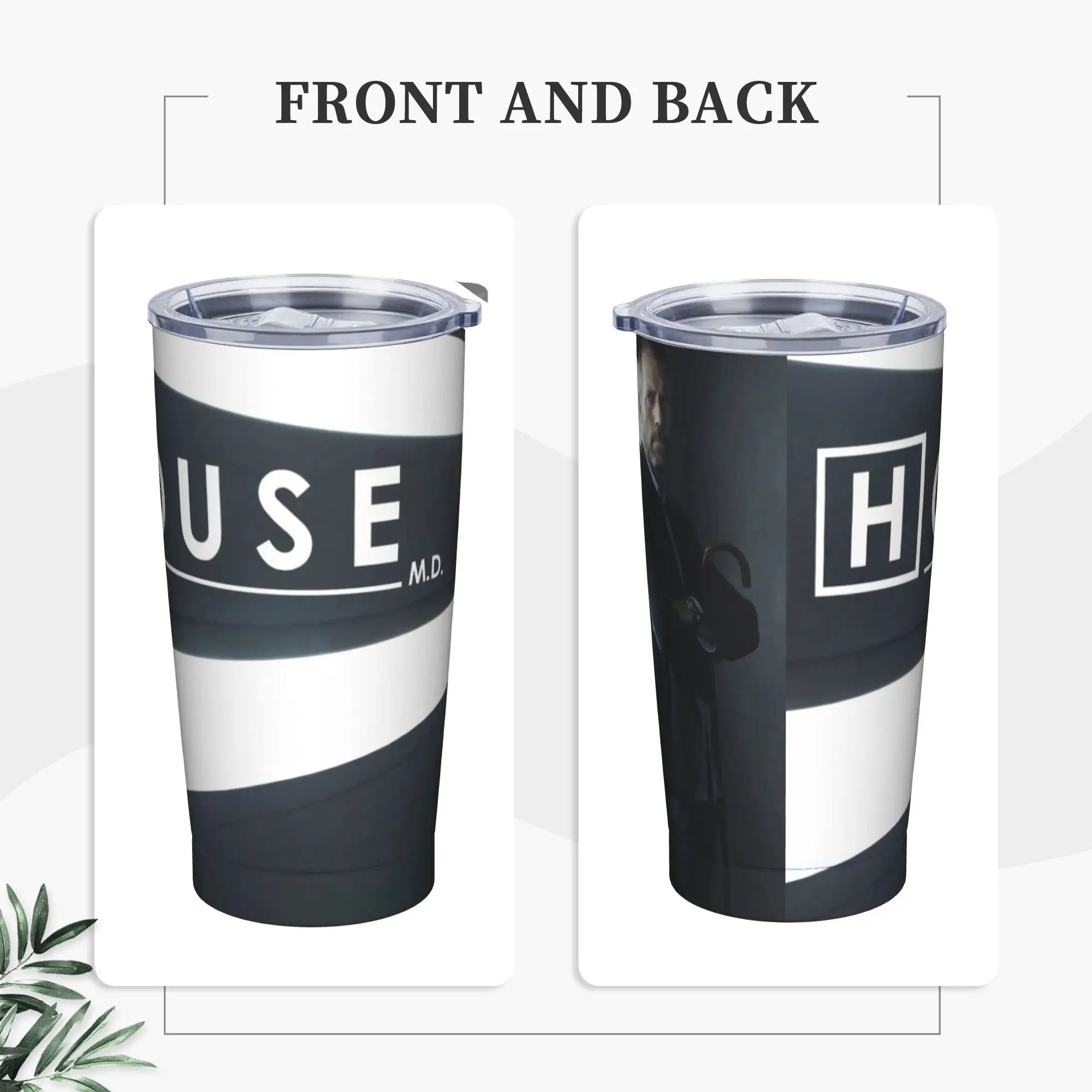 

Доктор Домик Горячее ТВ-шоу Стакан Горячие напитки Бутылка для воды Портативная кофейная кружка из нержавеющей стали с принтом Дорожные автомобильные кружки