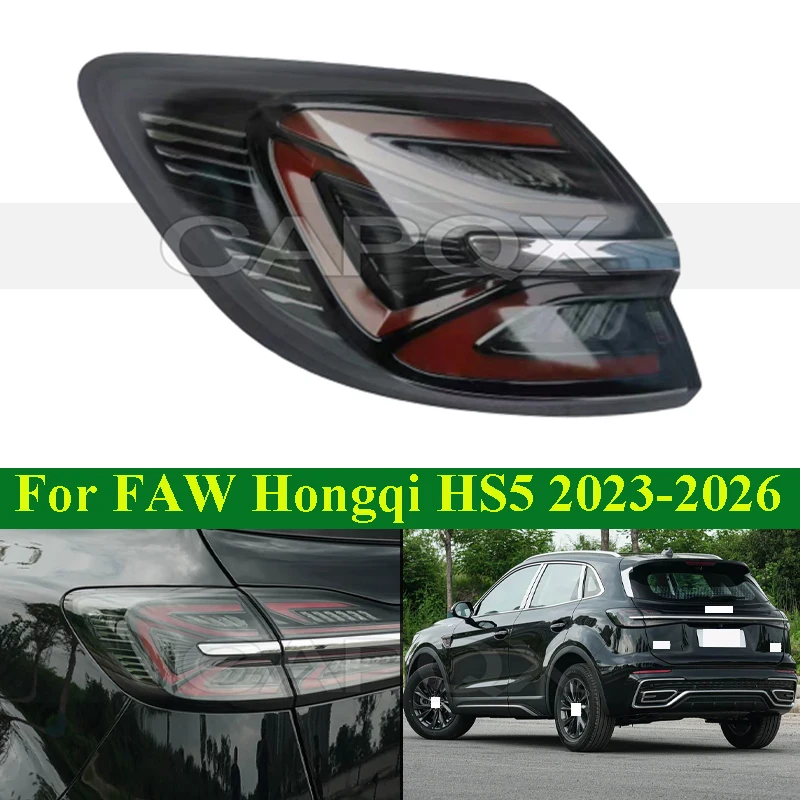 

CAPQX Rear Bumper Tail Light Tail Lamp For FAW Hongqi HS5 2023-2026 Taillight Taillamp Rear Turn Light Brake Light