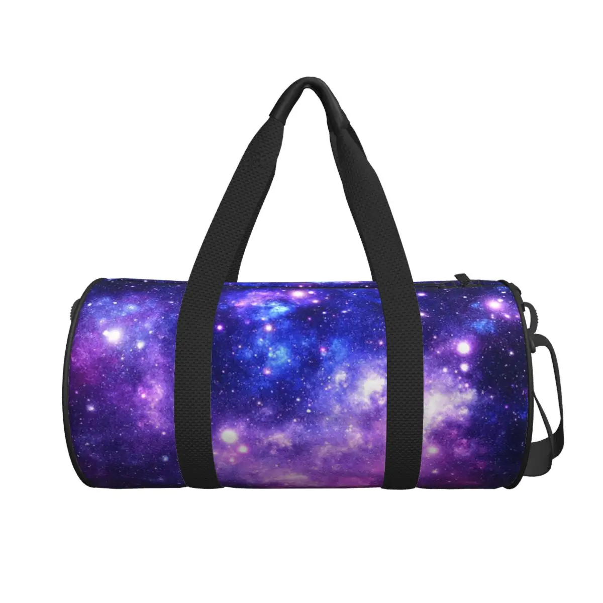 Purple Blue Galaxy Nebula Large Duffle Gym Bag Multi-Functional Duffle Travel Bags Handbags Fitness bag