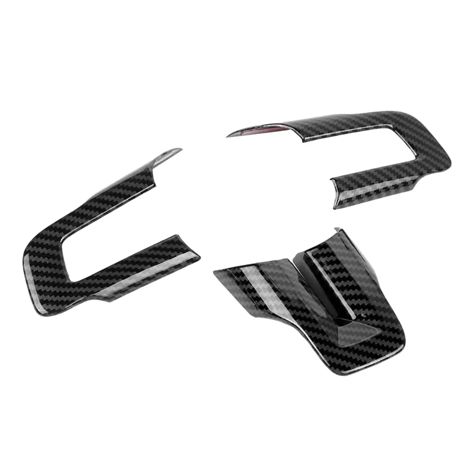 

3Pcs Steering Wheel Cover Trim Frame Accessory Easily Install Car Professional