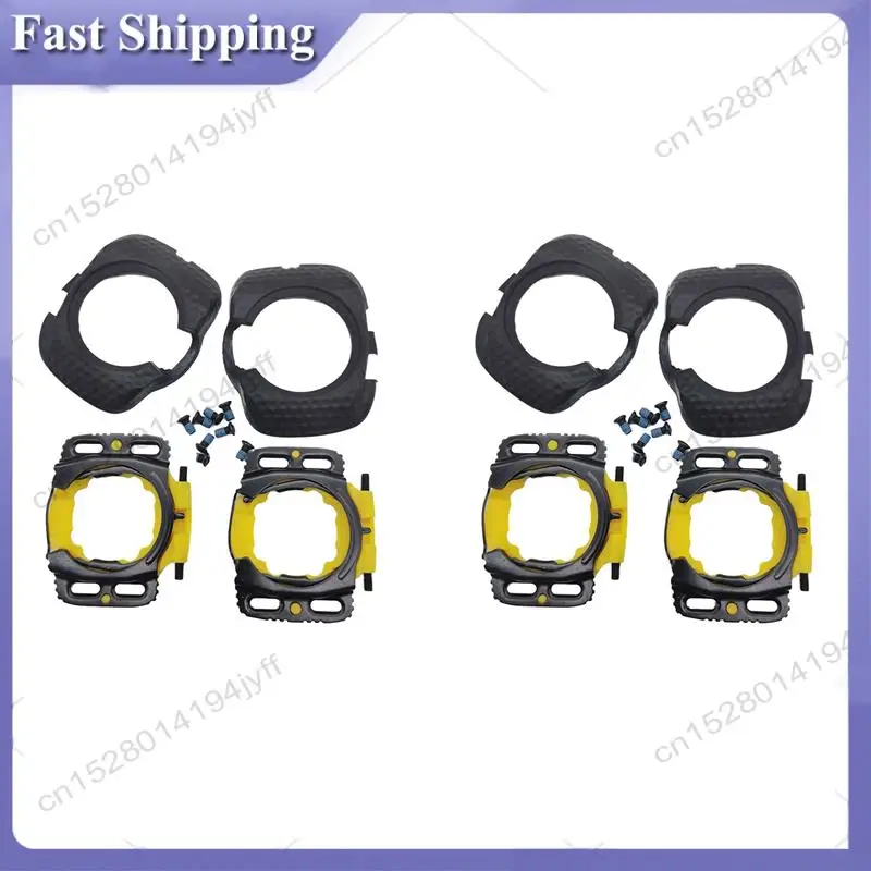 -ABDH 4X Upgraded Aerodynamic Cleats Bicycle Pedal Bike Pair Pedals Cleats Protection Cover For WAHOO Speedplay Zero,Black - view 4