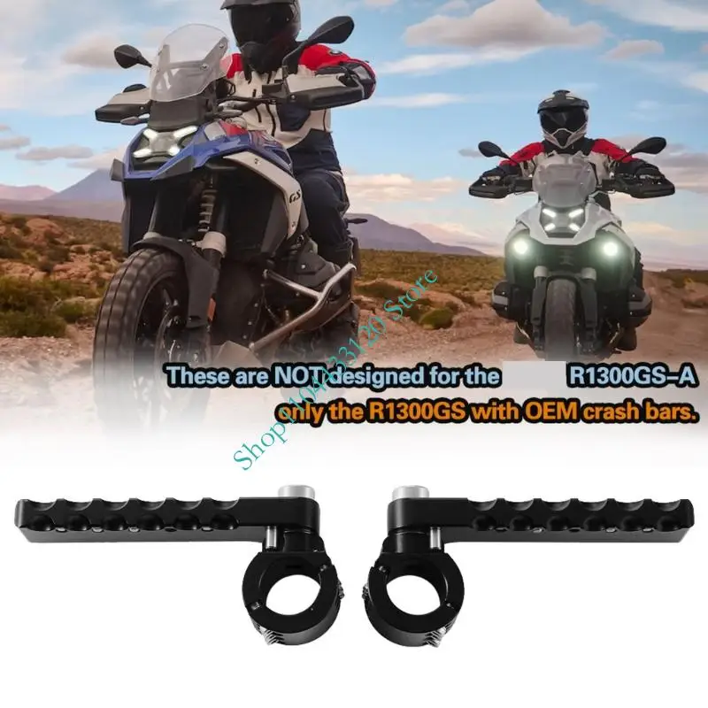 0XXD Motorcycle Folding Footpegs Anti Slip Textured Platform Aluminum Alloy Ergonomic Design Improved Control Off Roading For
