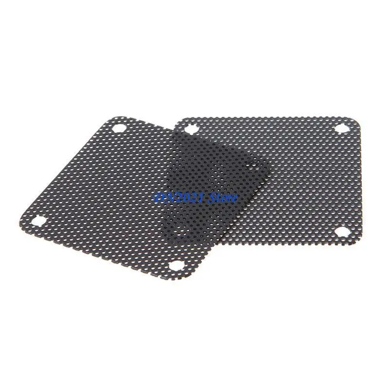 

F3KE Cuttable Computer Mesh Dustproof Cover Chassis Dust Cover,40x40mm DIY PVC PC for Case Fan Cooler Black Dust Filter DIY