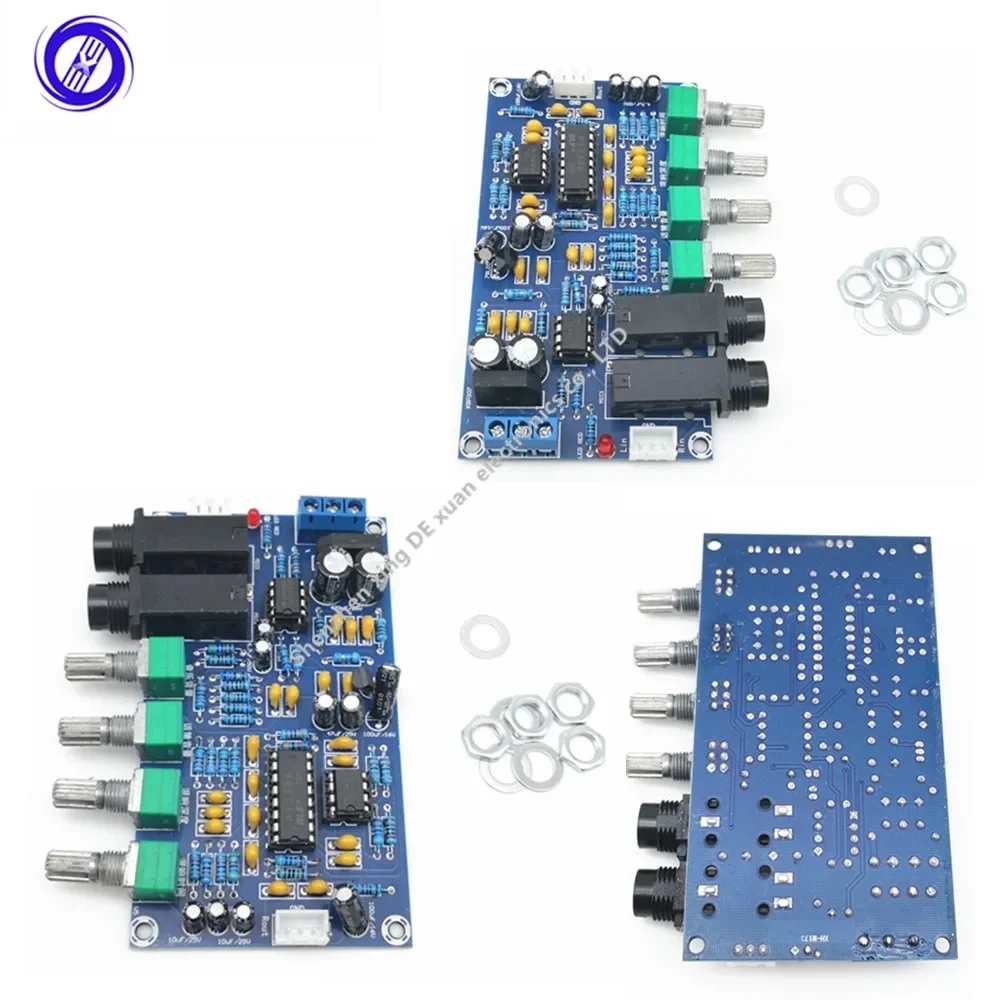 PT2399 Digital Microphone Amplifier Board Karaoke Reverberation Board Karaoke OK Amplifier Module Dual AC12V Electronic DIY PCB